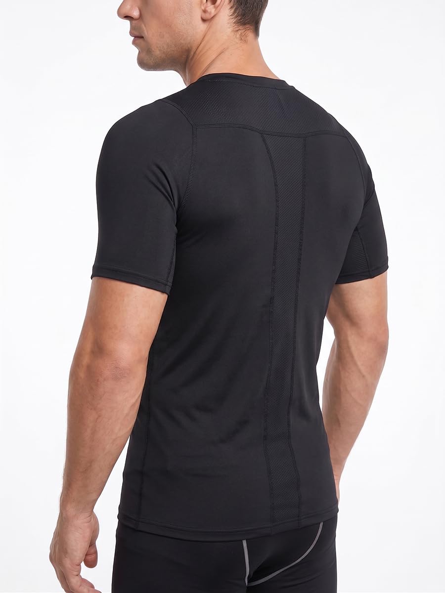 T-Shirt Compression Homme – Musculation, Running & Fitness