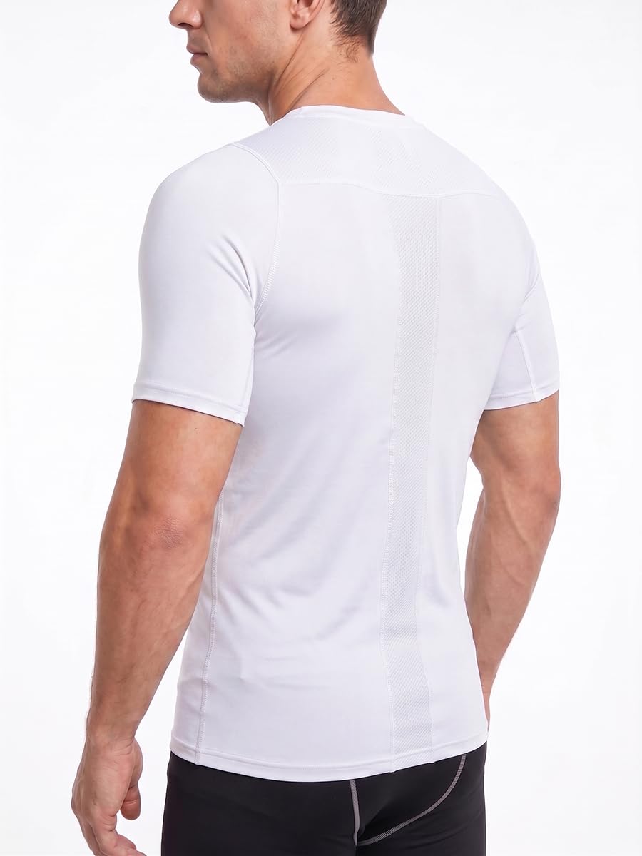 T-Shirt Compression Homme – Musculation, Running & Fitness
