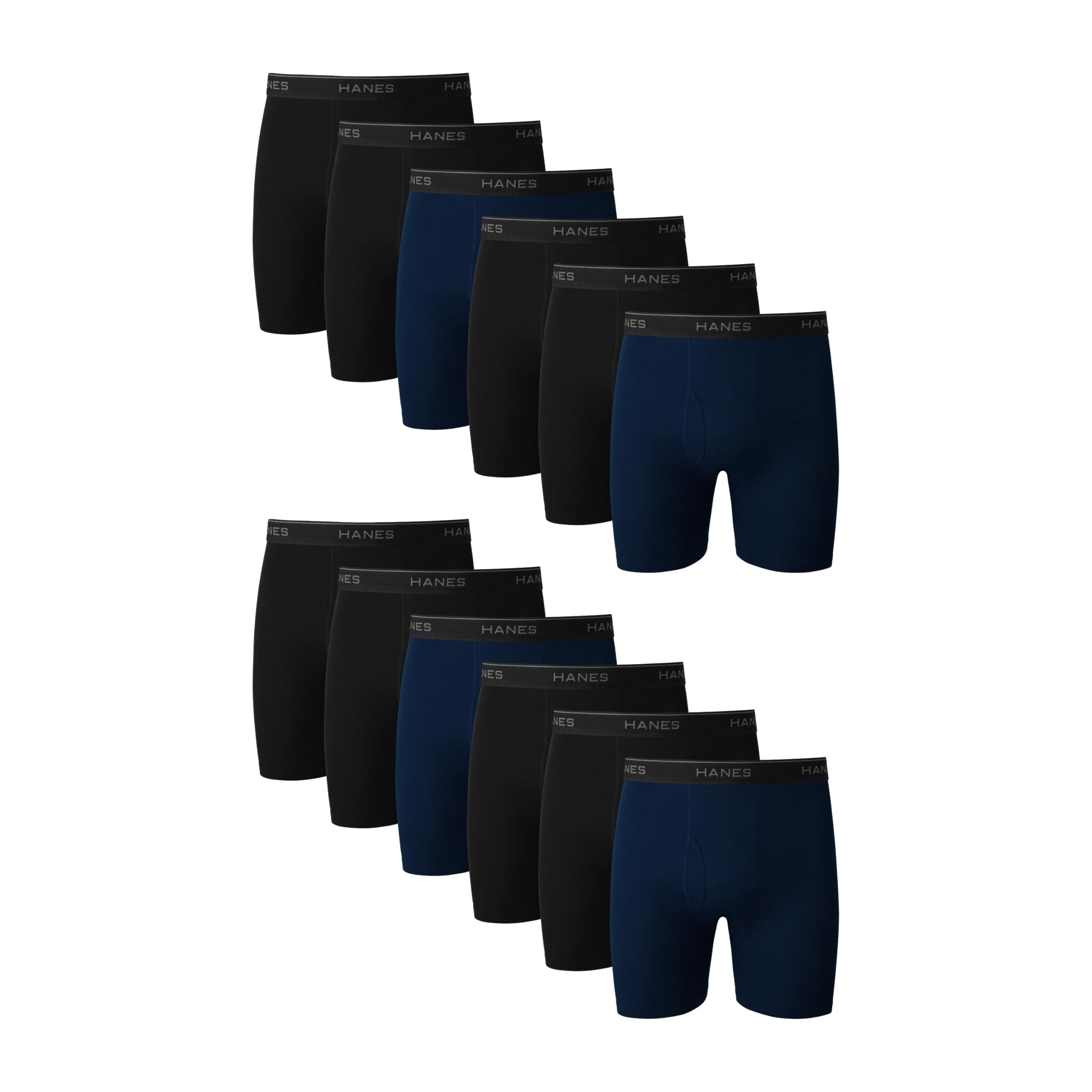 Lot Boxers Homme Hanes – Coton 100% Doux & Respirant