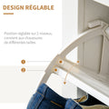 Meuble à chaussures 12 paires, armoire à chaussures étroite avec 2 tiroirs rabattables et étagères réglables, style moderne, pour couloir, entrée, 72 x 26 x 80 cm, blanc et bois naturel