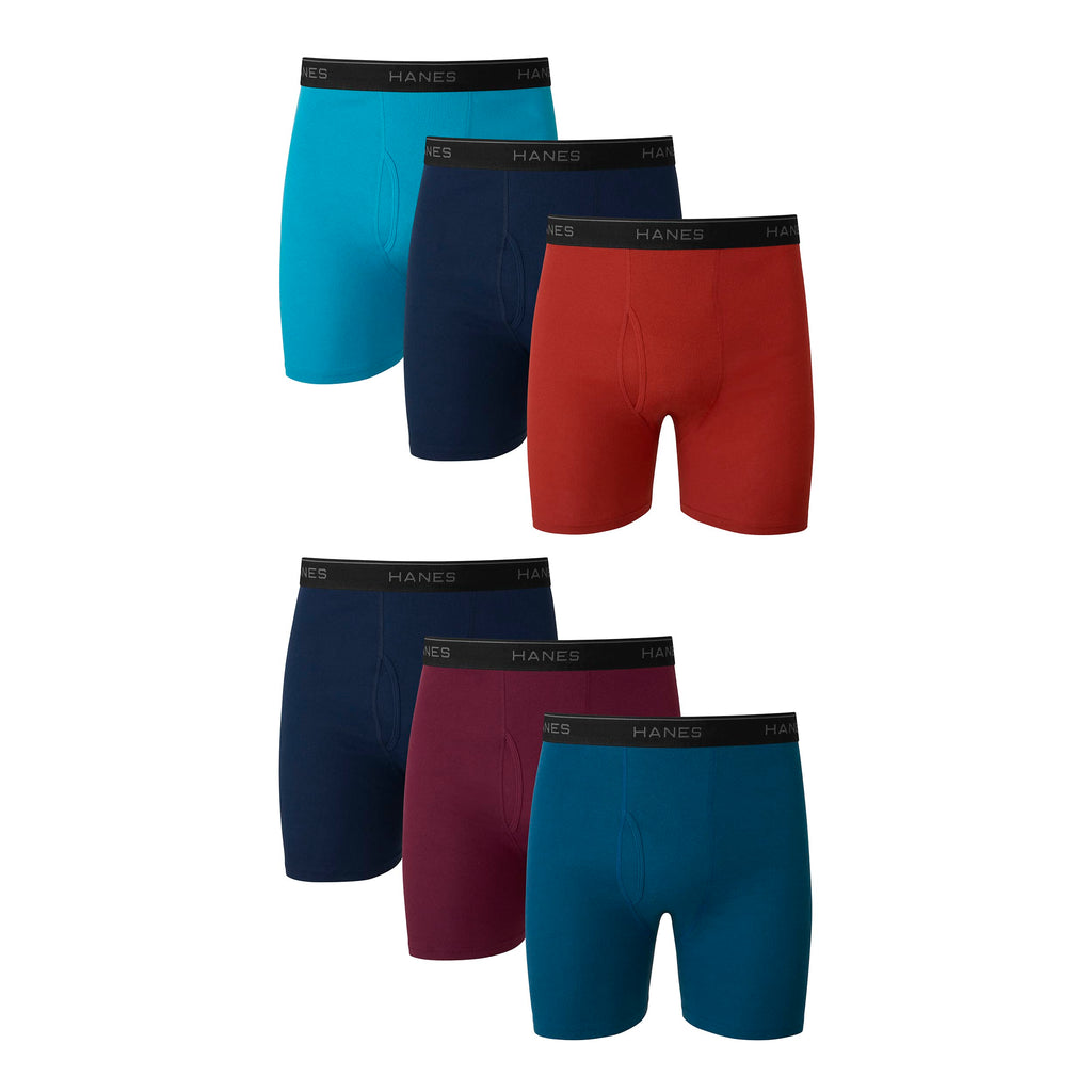 Lot Boxers Homme Hanes – Coton 100% Doux & Respirant