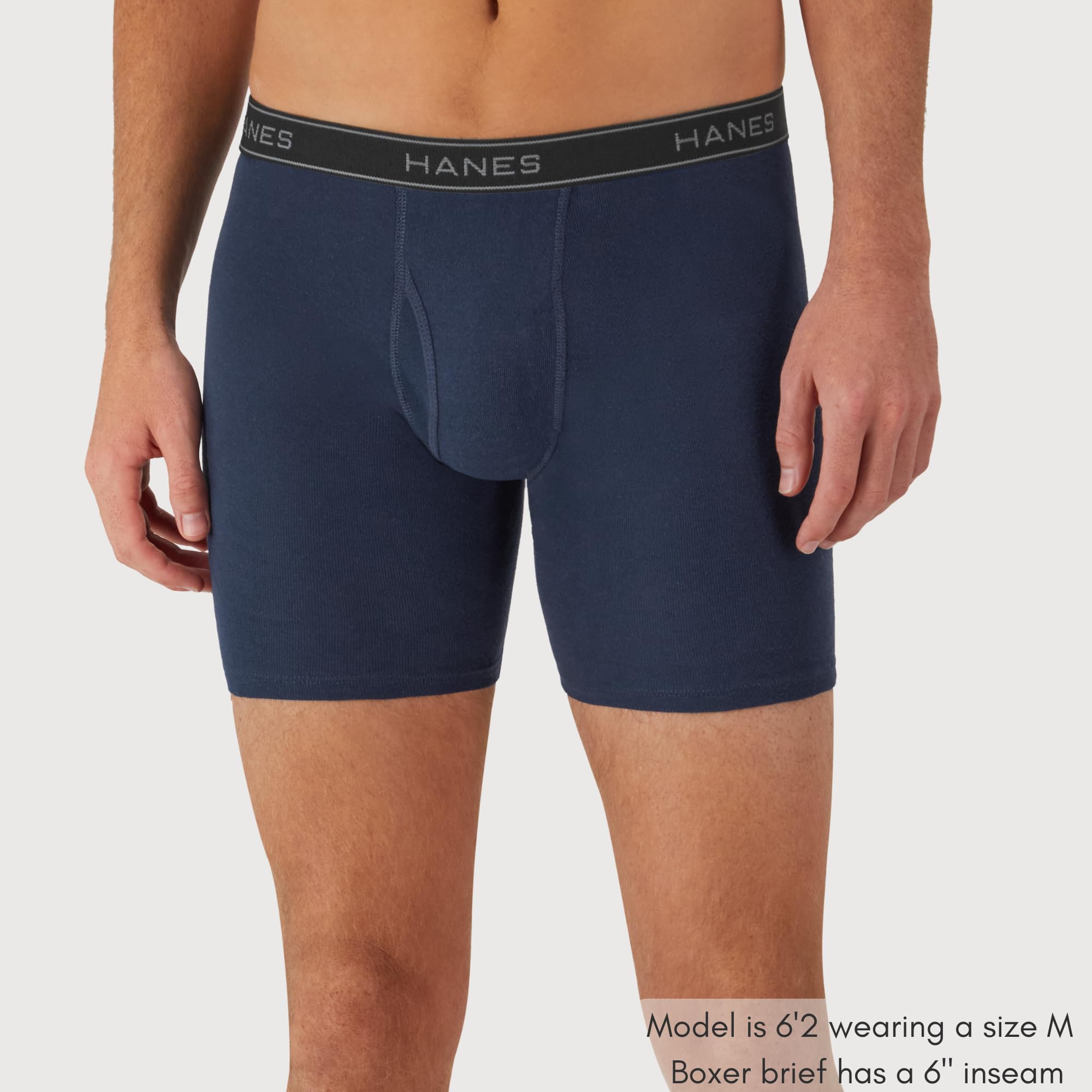 Lot Boxers Homme Hanes – Coton 100% Doux & Respirant
