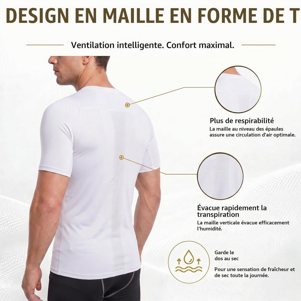 T-Shirt Compression Homme – Musculation, Running & Fitness