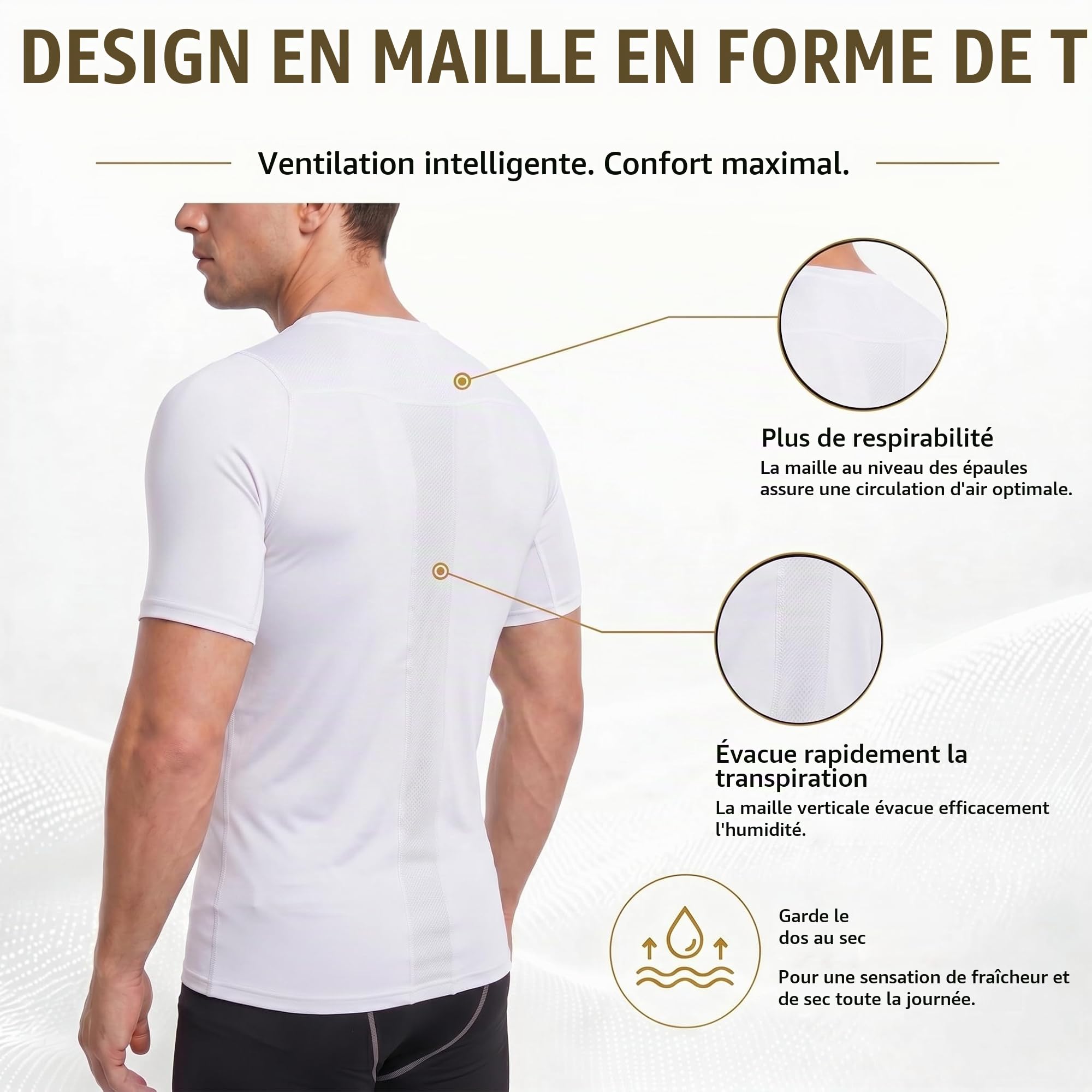 T-Shirt Compression Homme – Musculation, Running & Fitness