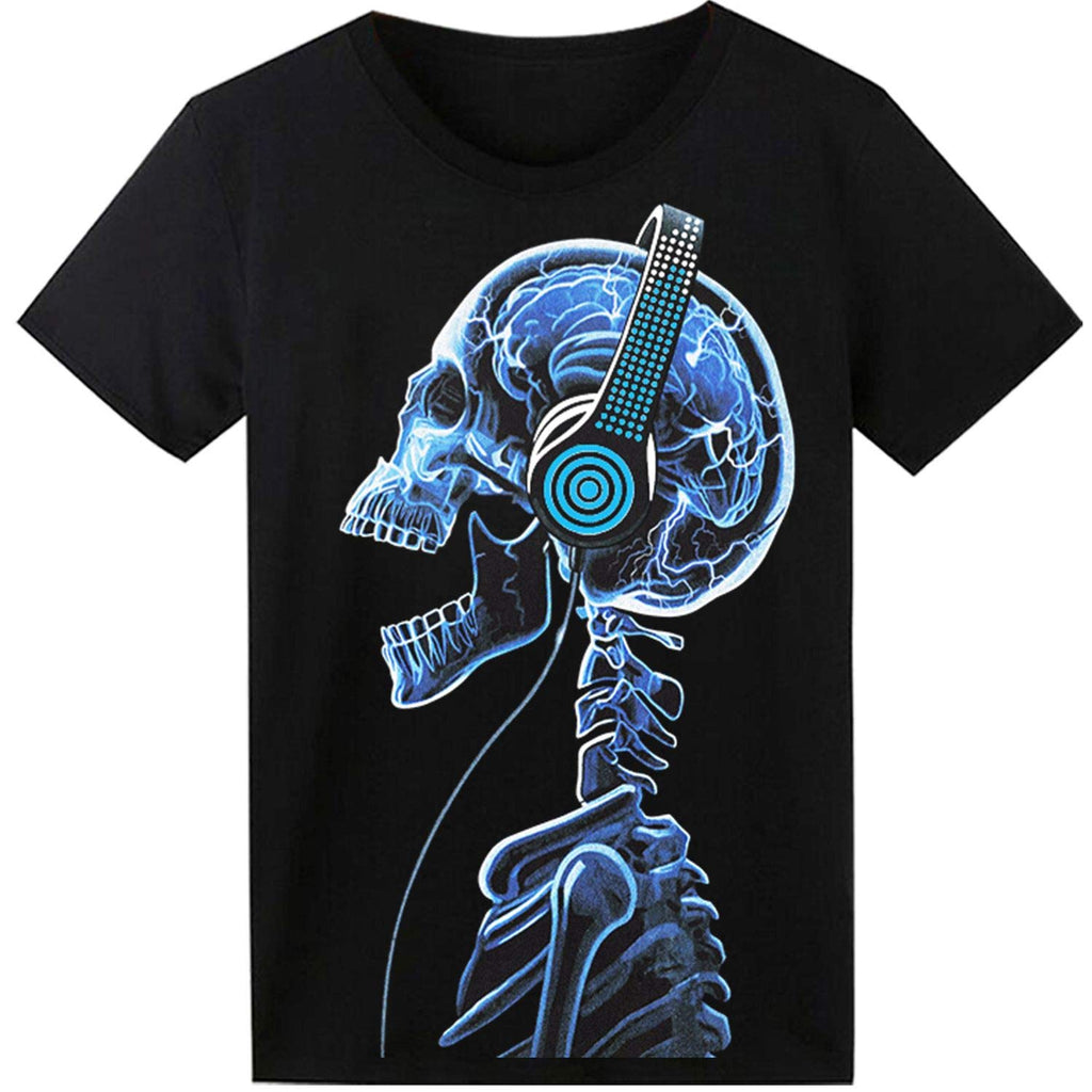 SOOOEC LED Light Up Sound T-Shirt for Party Hiphop Halloween Cosplay Birthday Gift