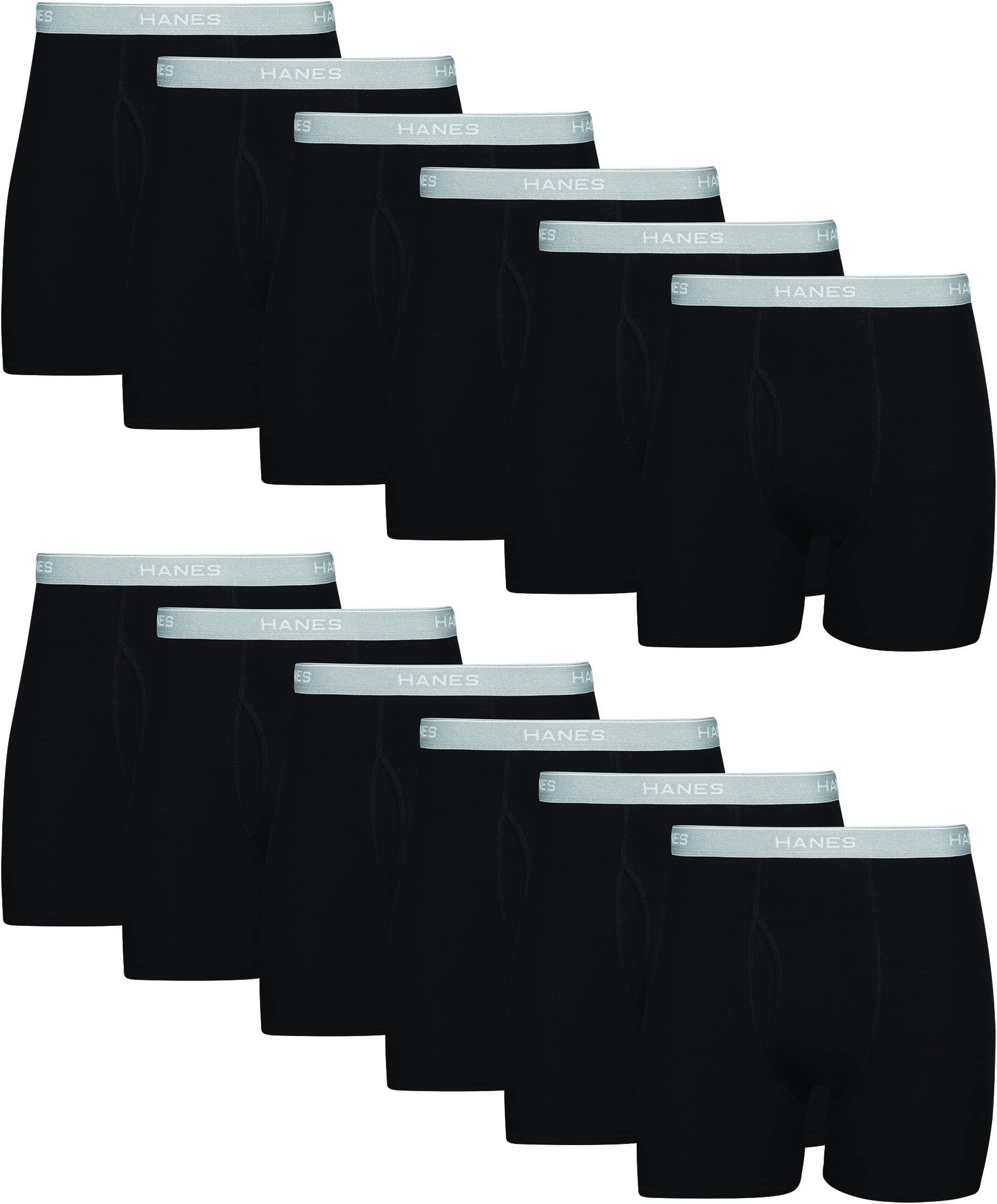 Lot Boxers Homme Hanes – Coton 100% Doux & Respirant
