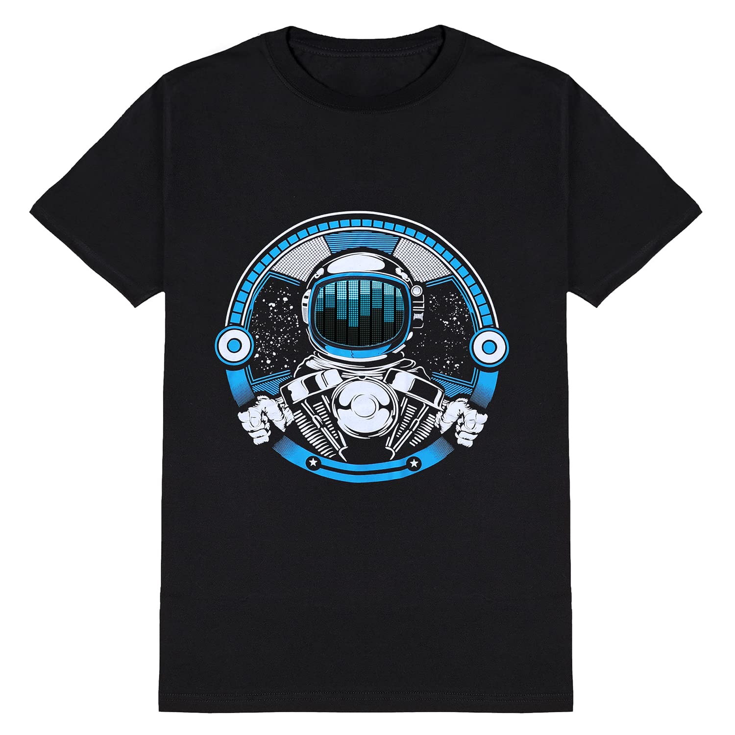 SOOOEC LED Light Up Sound T-Shirt for Party Hiphop Halloween Cosplay Birthday Gift