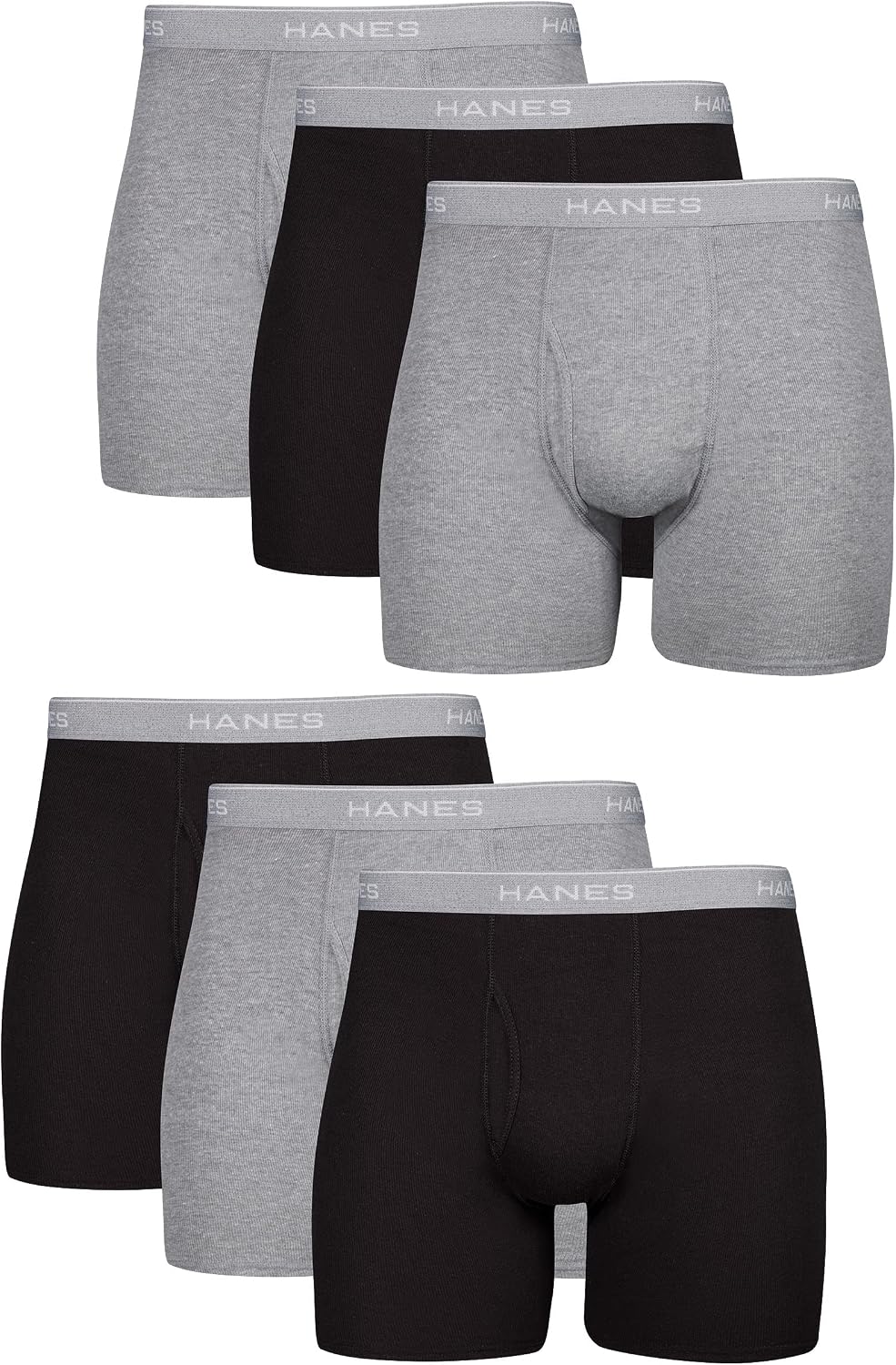 Lot Boxers Homme Hanes – Coton 100% Doux & Respirant