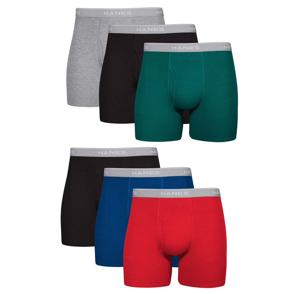 Lot Boxers Homme Hanes – Coton 100% Doux & Respirant