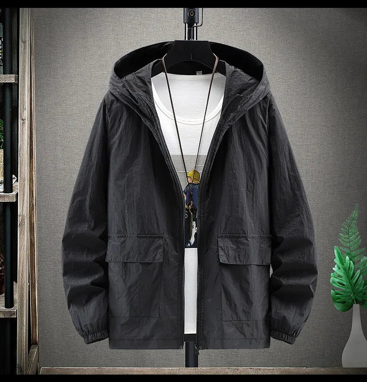Veste Anti-UV Homme – Protection UV 50+, Légère & Respirante