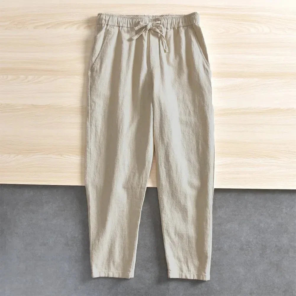 Pantalon Coton & Lin Homme – Confort & Style
