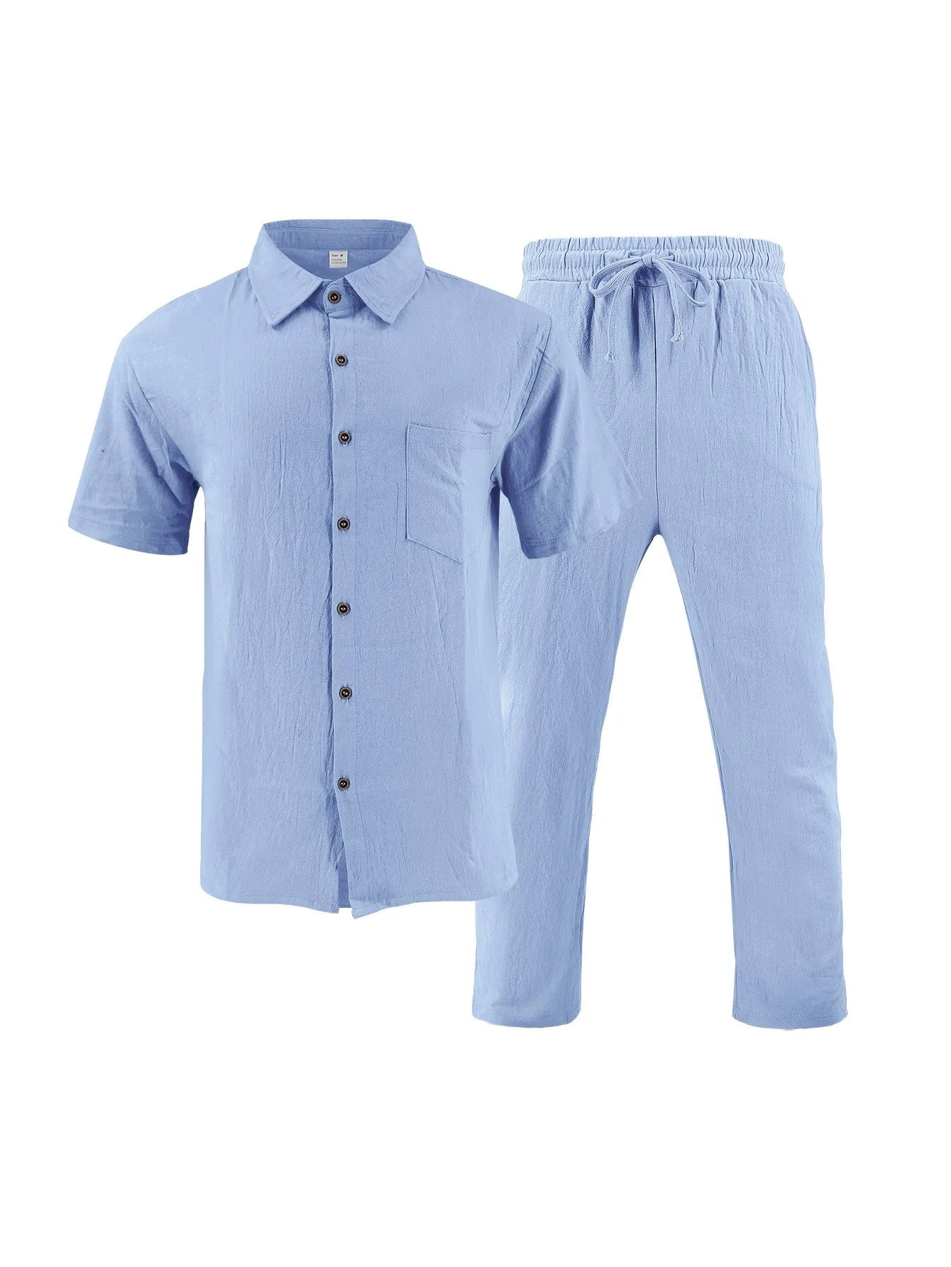 Ensemble Lin Homme – Chemise & Pantalon Summer Beach 2025
