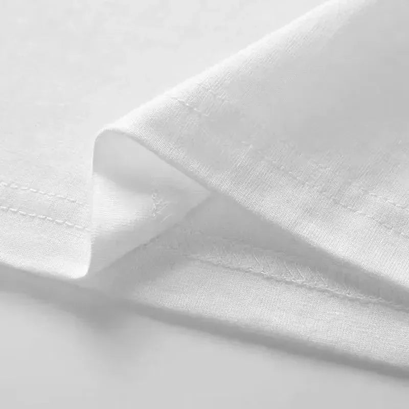 T-shirt décontracté pour homme 100% coton, confortable, à manches courtes, style streetwear tendance, imprimé, pour l'été, t-shirt pour couple