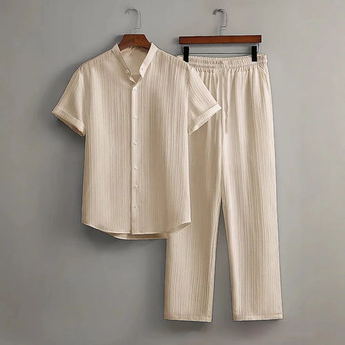 Costume d'Été Blanc Homme – Ensemble Deux Pièces Voyage & Style