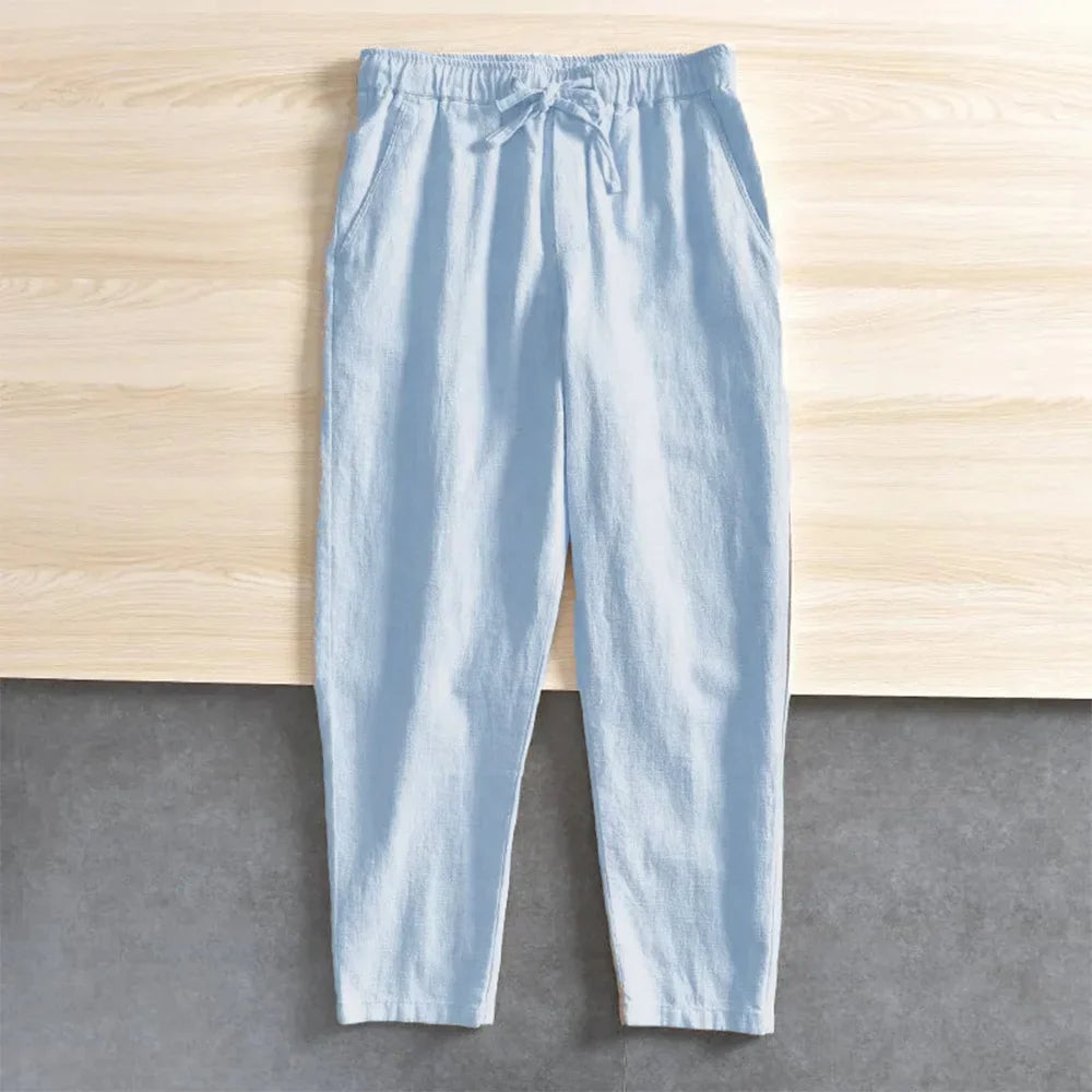 Pantalon Coton & Lin Homme – Confort & Style