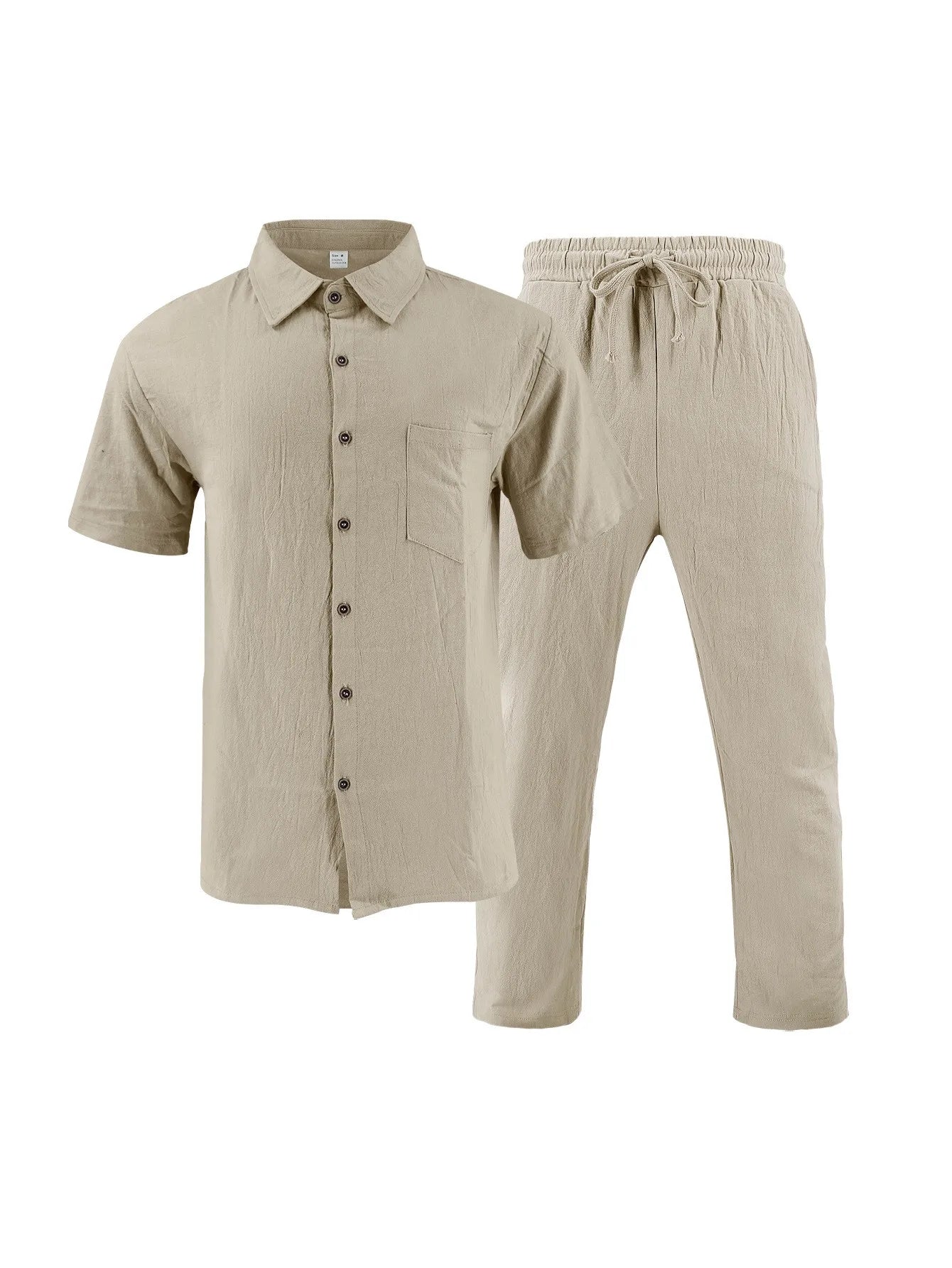 Ensemble Lin Homme – Chemise & Pantalon Summer Beach 2025