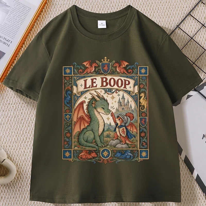 T-shirt Dragon Médiéval Fantastique