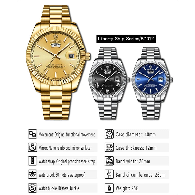 Montre BINBOND Quartz Sport