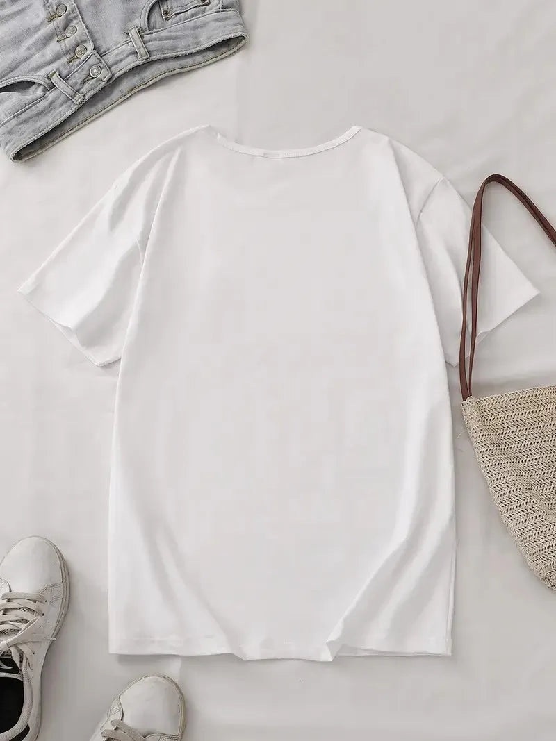 T-shirt graphique Mojito Cocktail pour femmes et hommes, manches courtes, imprimé menthe citron, coupe ample, décontracté, plage, fête, streetwear