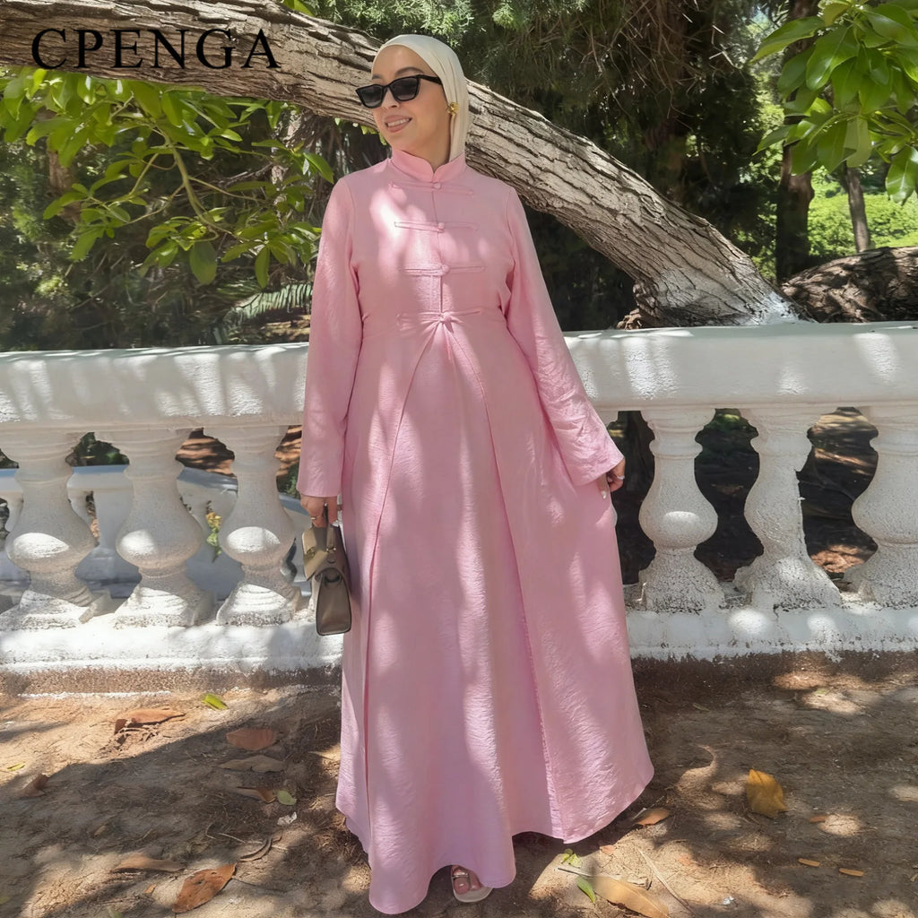 Ramadan deux pièces arabe modeste Abaya ensemble pour les femmes musulmanes élégant dubaï plaine Cardigan et tenue intérieure nouvelle Robe caftan turquie