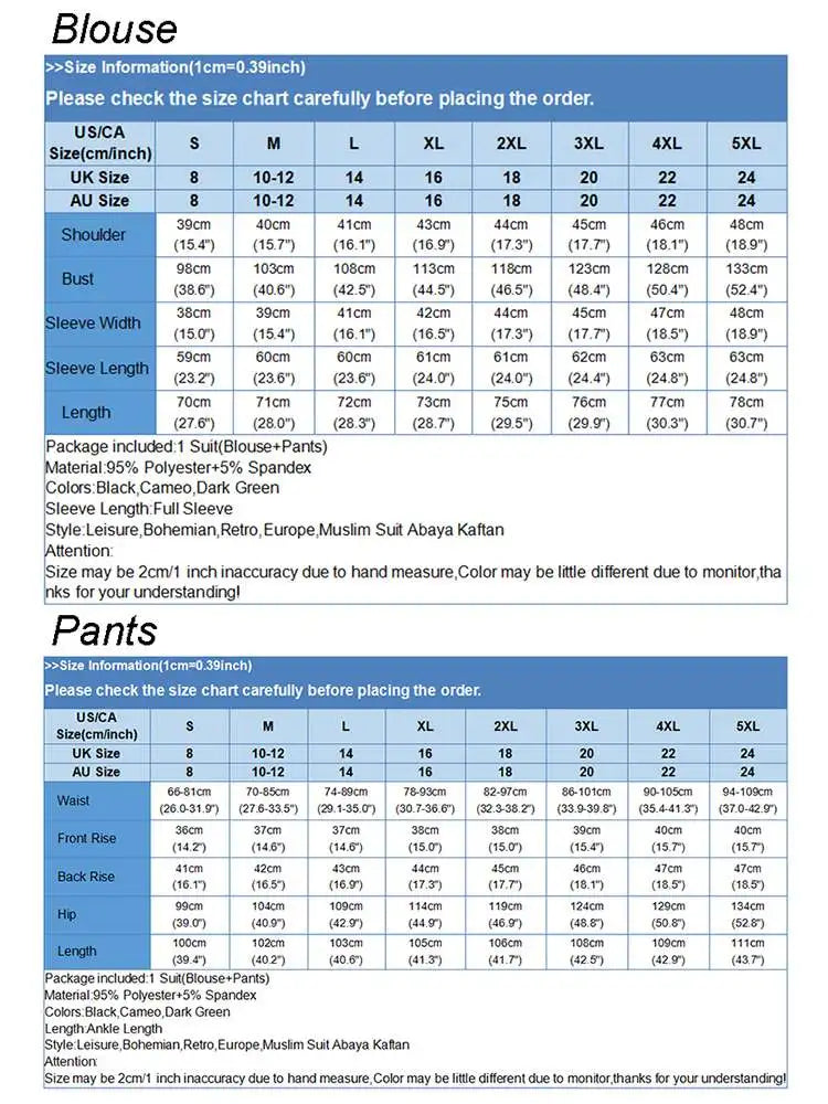 ZANZEA-Costumes chemisier et pantalon à manches longues pour femmes, survêtements Hijab Abaya, vêtements islamiques, ensembles musulmans vintage, mode automne, 2 pièces, 2024