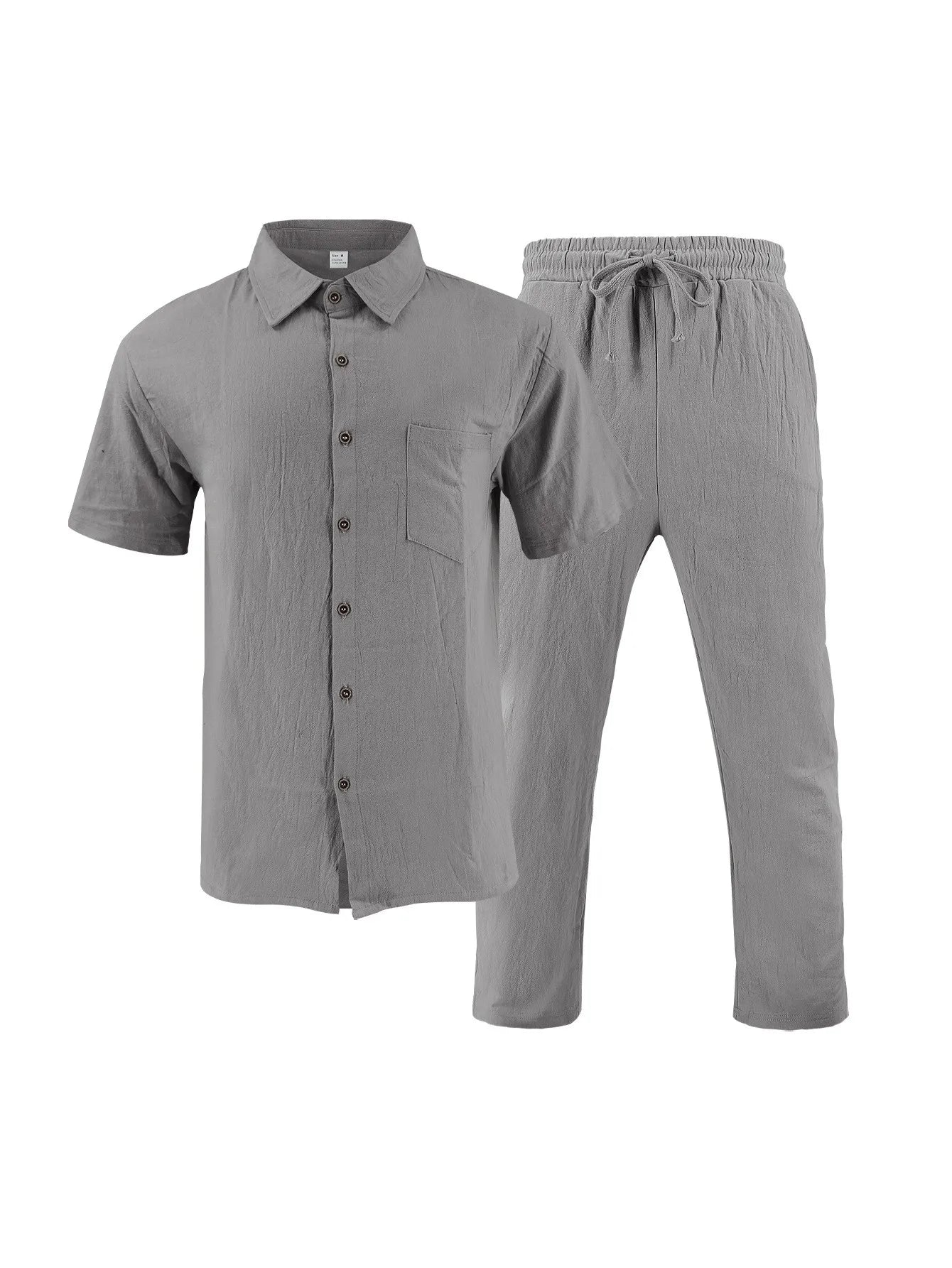Ensemble Lin Homme – Chemise & Pantalon Summer Beach 2025