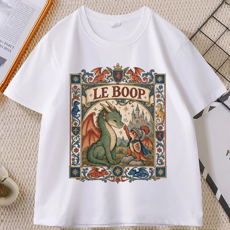 T-shirt Dragon Médiéval Fantastique