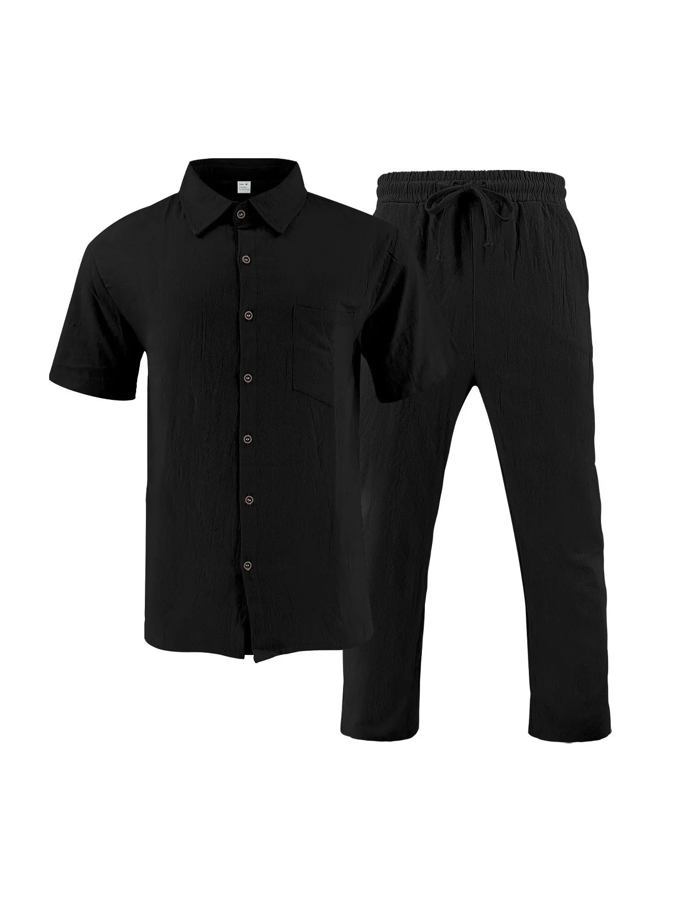 Ensemble Lin Homme – Chemise & Pantalon Summer Beach 2025