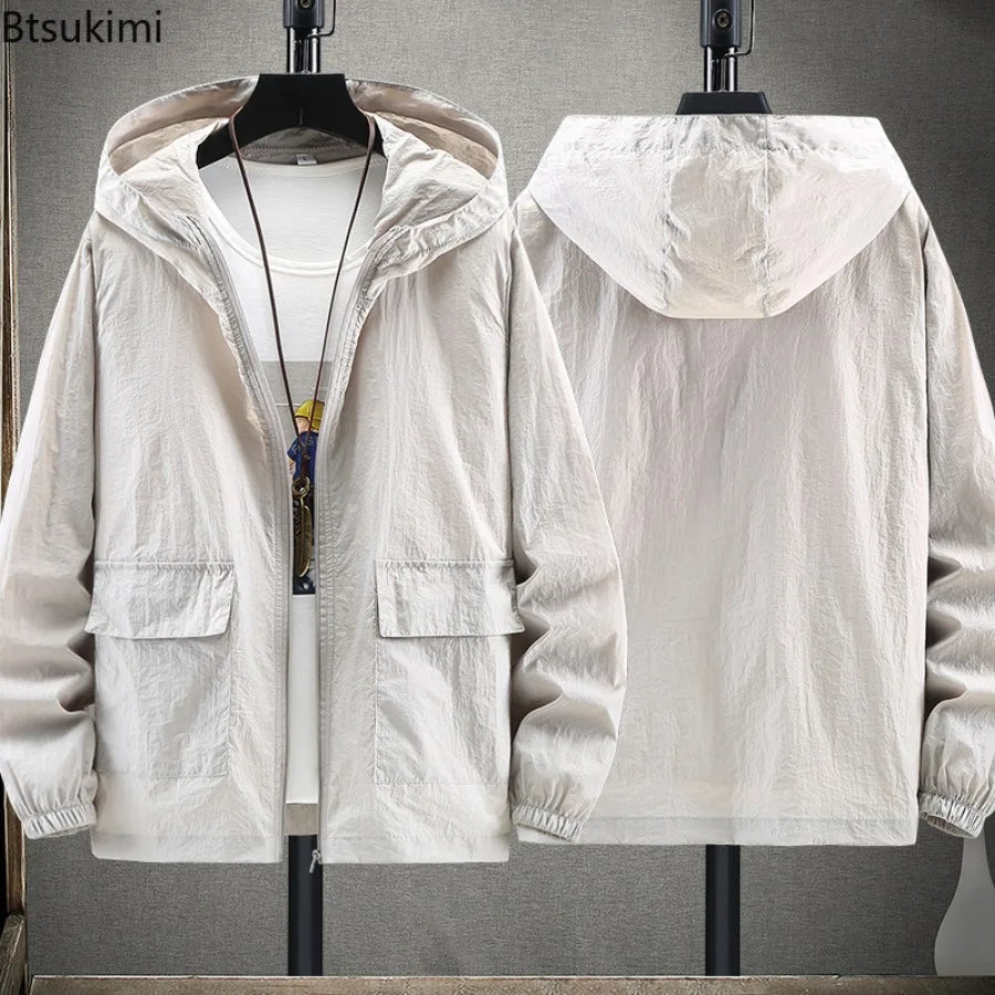 Veste Anti-UV Homme – Protection UV 50+, Légère & Respirante