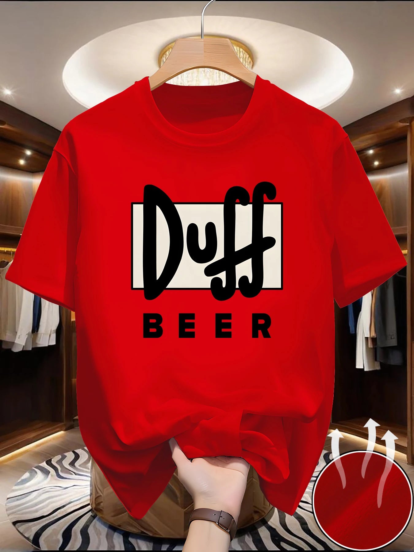 T-shirt d'été de luxe décontracté pour homme, à col rond et manches courtes, imprimé lettres, design tendance