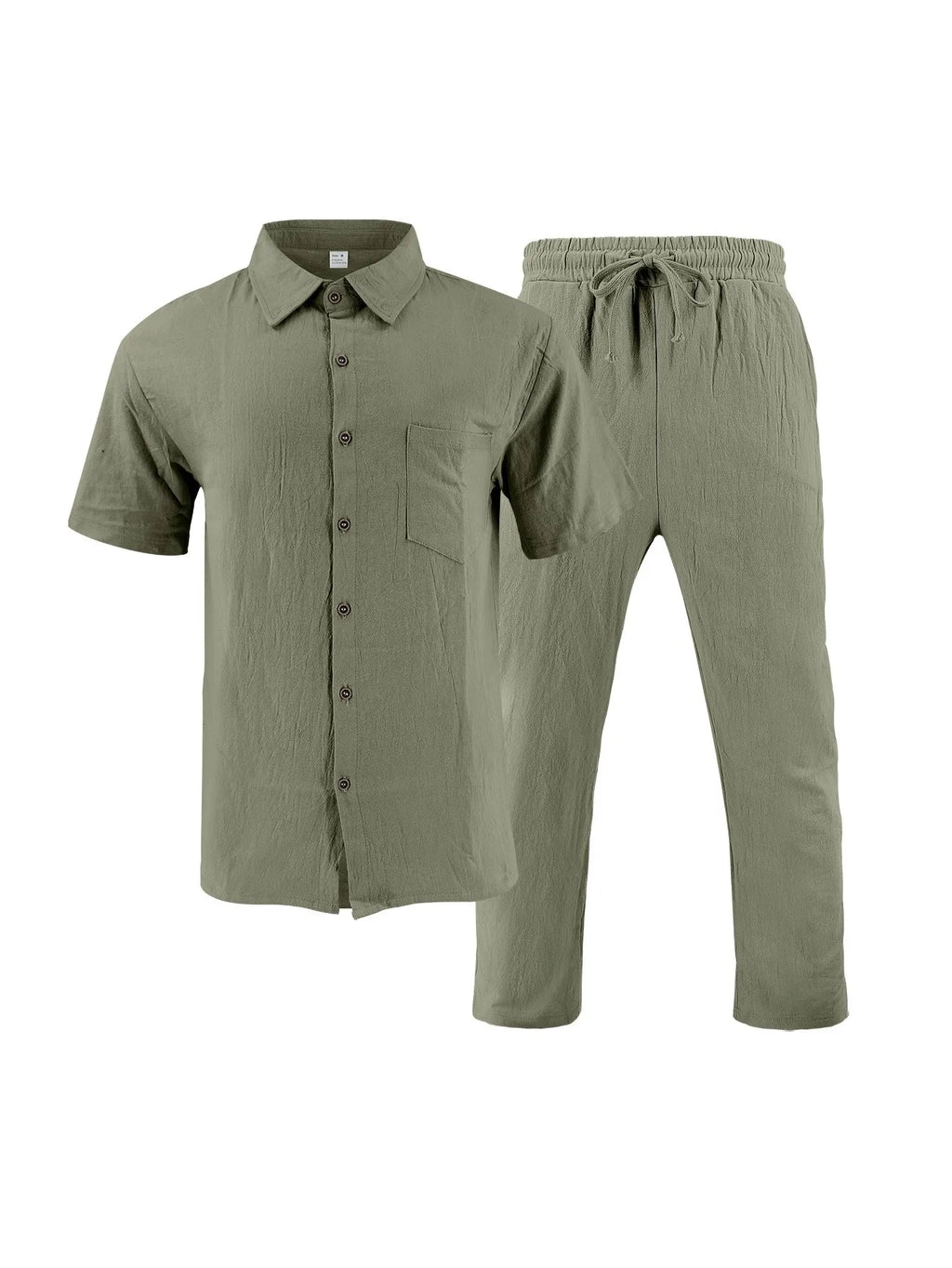 Ensemble Lin Homme – Chemise & Pantalon Summer Beach 2025