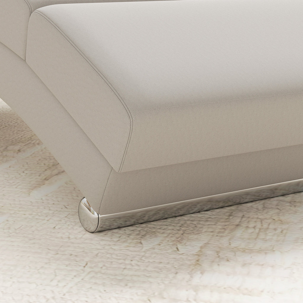 Fauteuil relax salon fauteuil de massage et chauffage meridienne avec télécommande et oreiller, tissu effet lin, crème