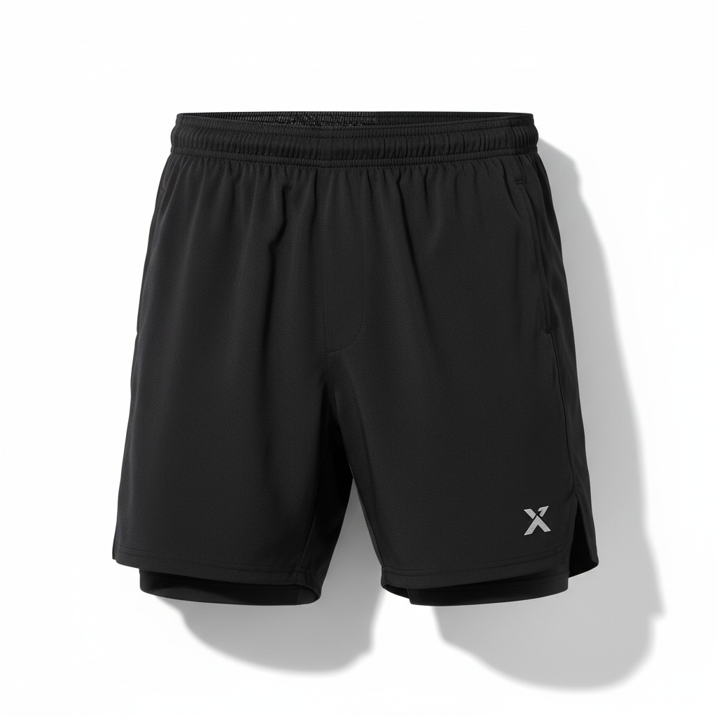 Short de sport homme noir